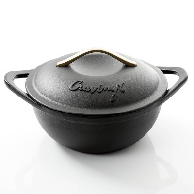 Cravings By Chrissy Teigen 2 Piece 4.7 Inch Enameled Cast Iron Mini  Casserole Set In Blue : Target