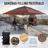 13x13 Pop Up Gazebo Canopy Tent - Outdoor Patio & Backyard Shelter Red & Grey - 4 of 4