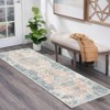 Vintage Printed Non Slip Area Rug Distressed Washable Soft Low Pile Indoor Non Shedding Accent Carpet for Living Room Bedroom - 2 of 4