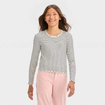 Target Girls\' Lettuce Art Edge Long T-shirt - Class™ : Sleeve