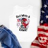 The Juniper Shop Red, White and Rawr Toddler Tank - 4T - White - 3 of 4