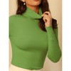 Hobemty Women's Pullover Sweater Top Long Sleeve Turtleneck Knit Tops - 4 of 4