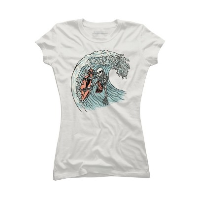 Junior's Design By Humans Death Surfer By quilimo T-Shirt