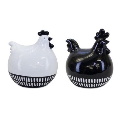 Melrose Ceramic Chicken Decor (Set of 2)