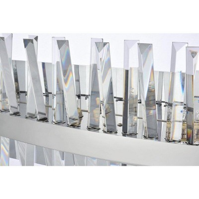 Serephina 30" Chrome Crystal Prism Bath Sconce
