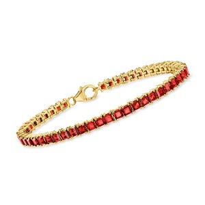 Ross-Simons 9.50 ct. t.w. Garnet Tennis Bracelet in 18kt Gold Over Sterling - 1 of 3