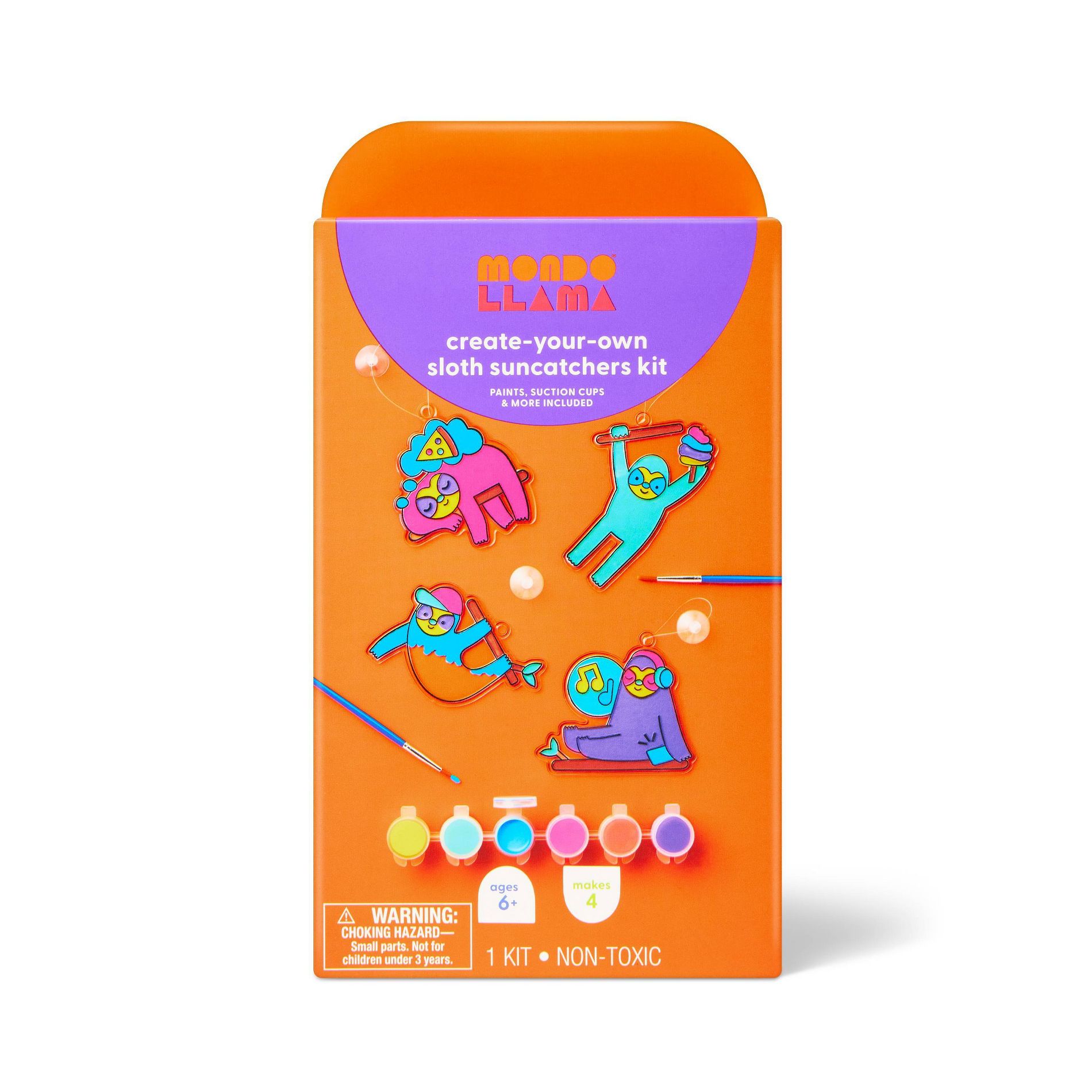 4ct Sloth Sun Catcher Craft Activity Kit - Mondo Llama™