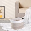 REGALWOVEN Cotton Rope Handcrafted Breathable Odorless Open Storage Bins 15 x 10.2 x 9.4 Inch 1 Pack - 4 of 4