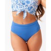Coastline Blue Mid-Waist Bottom - 2 of 4