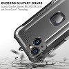 Vena vArmor Rugged Case for Apple iPhone 15 Plus, iPhone 14 Plus Military Grade Drop Protection with Belt Clip Holster Kickstand - Space Gray - 3 of 4