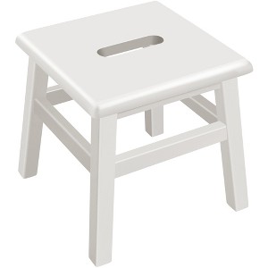 eHemco Solid Hardwood Wooden Step Stool for Adults and Kids, 12.25 inches Height - 1 of 4