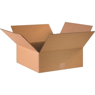 The Packaging Wholesalers SI Products 16" x 16" x 6" Shipping Boxes 32 ECT Kraft 25/Bundle BS161606