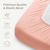 Muslin Fitted Crib Sheet, Extra Soft 100% Muslin Cotton Crib Sheets for Standard Crib and Toddler Mattresses by Comfy Cubs - 3 of 4