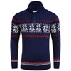 COOFANDY Men's Christmas Sweater Ugly Knitted Xmas Sweaters Casual Snowflake Pullover Knitwear - 4 of 4