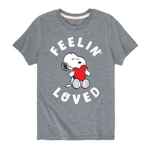 Boys' - Peanuts - Feelin Loved Short Sleeve Graphic T-Shirt - 1 of 4