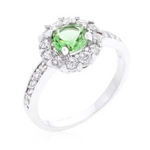 Slickblue Women’s Birthstone Engagement Ring, .88 Ct Round Cut Cubic Zirconia in 6 Colors, Sizes 5-10 - 1 of 4