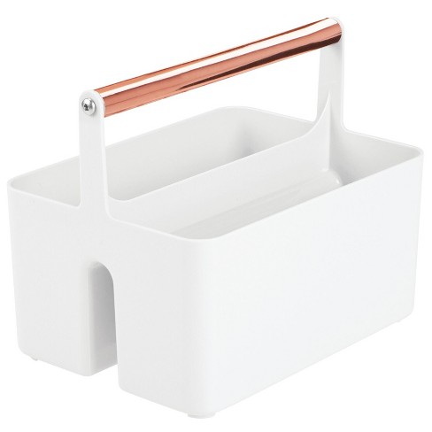 Mdesign Plastic Shower Caddy Storage Organizer Basket With Handle, Light  Pink : Target