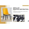 Kumasinova Living Room Chairs Set of 2/4,Dining Chairs with PU Leather/Velvet Seat,Kitchen Chairs with Metal Legs,Dining Chair for Home Restaurant - 4 of 4