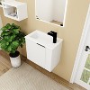 Garvee 22" Bathroom Vanity With Sink For Small Bathroom, Floating Vanity Storage Cabinet With Soft Close Door For Bathroom, White - 3 of 4