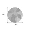 Gray Silver And Graphite Geometric Washable Indoor Outdoor Area Rug - 3 of 4