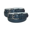 CTM Women's Leather 1 1/8 Inch Dress Belt (Pack of 2) - 4 of 4