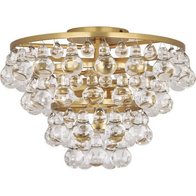 Robert Abbey Lighting Bling - Light Flush Mount in  Antique Brass