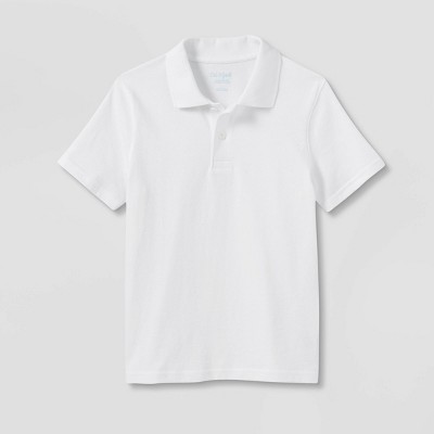 Boys' Short Sleeve Jersey Uniform Polo Shirt - Cat & Jack™ White