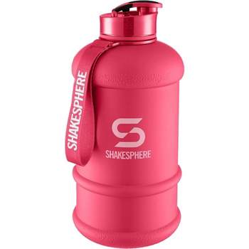 Hydrate 1.3l Stainless Steel Water Bottle With Nylon Carrying Strap And  Leak-proof Screw Cap, Pink : Target