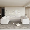 Whisen Modern Modular Sectional Sofa with Pillows, Minimalist Style Chenille Couch Set - 2 of 4