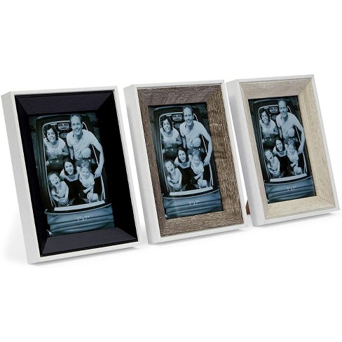 Cottage Creek Farms Rustic Farmhouse Galvanized Picture Frame For 5 X 7 Inch Photos 3 Pack Target