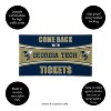 Evergreen Come Back with Tickets Georgia Tech 28" x 16" Woven PVC Indoor Outdoor Doormat - 3 of 4