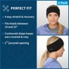 TrailHeads Women's Ponytail Headband for Winter - Moisture Wicking for Running, Sports, Workouts - 2 Pack - 4 of 4