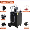 Two Way Rotary Hand Oil Pump Portable Fuel Transfer Tank with Wheels, Large Capacity for Car, Boat, Lawn Mower, Agricultural - 2 of 4