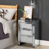 Acme Furniture Lavina Nightstand Mirrored/Faux Diamonds - image 2 of 4