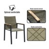 Aukfa 7pc Acacia Wood Slat-Top Rectangular Patio Dining Set with 6 Woven Armchairs - 2 of 4