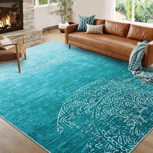 COZONY Machine Washable Area Runner Rug, Low Pile Soft Carpet Mat with Non-Slip Backing for Indoor Use - 1 of 4