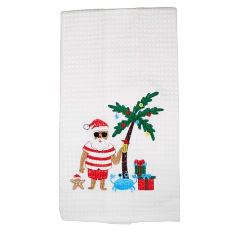 Design Imports CAMZ10660 Holiday Checks Heavyweight Dish Towel