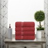 Luxury Cotton Heavyweight Ultra-Plush Hand Towel Set of 4 by Blue Nile Mills - 2 of 4
