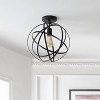 13" Metal Alma Flush Mount: LED, Modern Design for Dining & Hallway - JONATHAN Y - 3 of 4