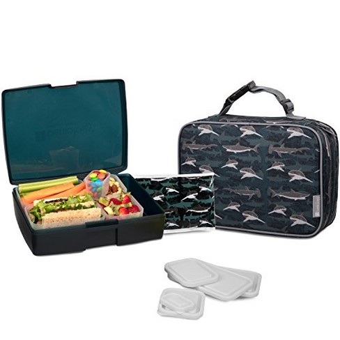 Bentology Lunch Bag and Box Set for Kids Insulated Lunchbox Tote, Bento Box