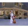 6FT LED Snowman with Bunny and Dog Christmas Inflatable - image 3 of 3