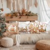 Christmas Throw Pillow Covers 18x18 Set of 4, Gingerbread Man House Pillow Cover, Brown - 4 of 4