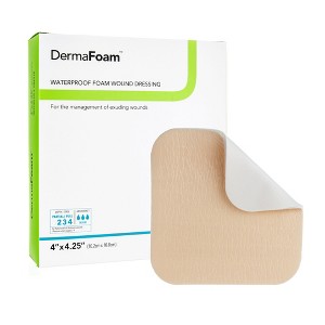 DermaFoam Non-Adhesive Foam Dressing No Border Sterile - 1 of 3