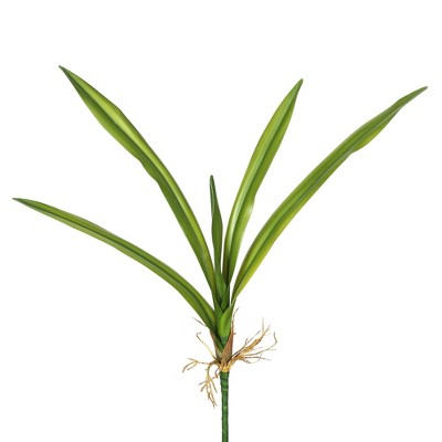 Vickerman 27" Artificial Real Touch Green Yucca Leaves. Includes 3 sprays per pack.