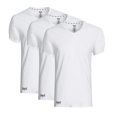 Everlast Men’s 3 Pack V-neck Essential Undershirt Tagless Breathable ...