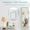 Best Choice Products Hanging Mirror Jewelry Armoire, Door or Wall Mounted Cabinet w/ LED Lights, Lock - 2 of 4