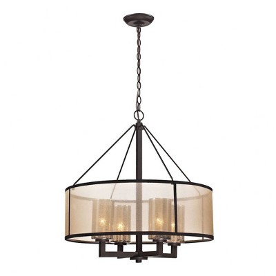 Elk Home Diffusion 4 - Light Chandelier in  Oil Rubbed Bronze