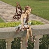 Design Toscano Fannie, the Fairy Sitting Statue: Set of Two - 2 of 3