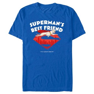 Men's DC League of Super-Pets Superman's Best Friend Flying Krypto T-Shirt - 1 of 4