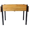 Okak Elevated Raised Garden Bed with Folding Storage Shelf Herb, Vegetable & Flower Planter, Indoor/Outdoor, 4 Colors - 4 of 4